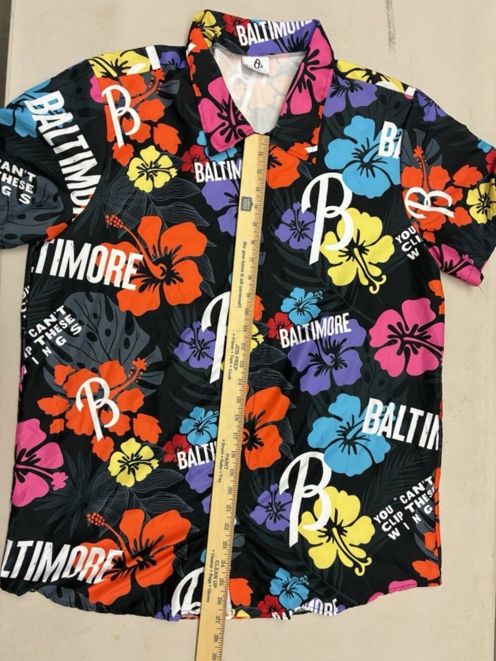 Baltimore Orioles Shirt Men XL MLB AOP Hawaiian Aloha Colorful Button Up SGA - Picture 5 of 5